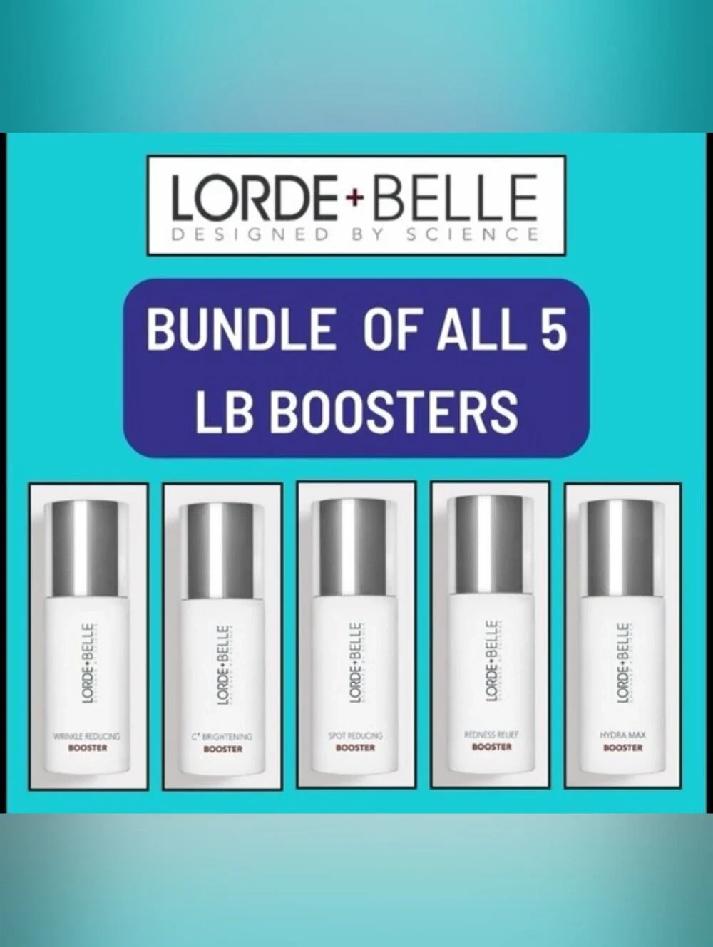 NIB Lorde + Belle BOOSTER BUNDLE OF ALL 5: use with Repair Serum - MSRP $249